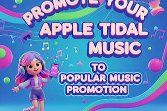 promote your apple tidal music to popular music promotion