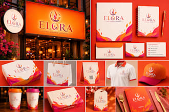 create logo, menu, and complete restaurant branding