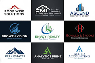 design modern accounting, financial, credit, and investment logo