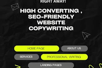 write professional SEO website copy that converts