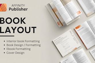 do book formatting ebook layout design paperback hardcover in affinity publisher