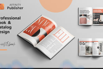 product catalog magazine brochure interior layout book design affinity publisher