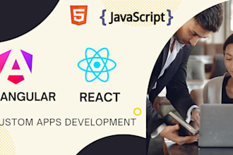 develop custom angular and react apps