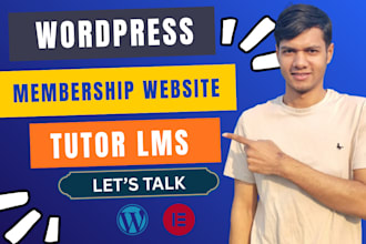 build an lms or course selling website using wordpress