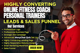 generate online fitness coach leads personal trainers leads yoga sales funnel