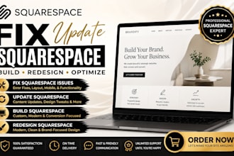 fix squarespace update squarespace build redesign squaresapce