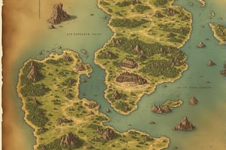 do fantasy map illustration for map