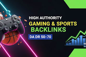 build high authority igaming and sports SEO backlinks