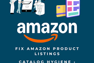 fix amazon product listings and catalog issues professionally