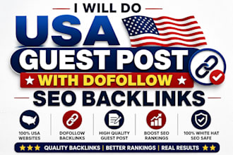 do USA guest post with dofollow SEO backlinks USA guest post