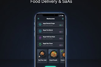 develop a custom food delivery app with admin panel and delivery tracking