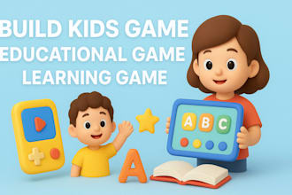 build kids game, educational game, learning game, educational game development