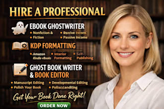 be ebook ghost writer KDP book formatting ghost book writer book editor