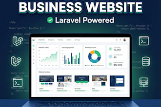 develop a custom business website using laravel for small businesses