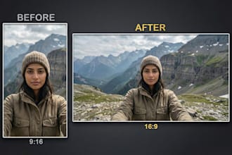 professionally resize, extend and expand your photos