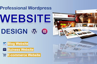 create professional wordpress website for small businesses
