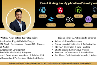 develop angular react website with node js csharp backend