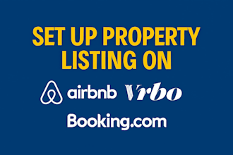 set up airbnb, guesty, hospitable, ownerrez, hostaway listings