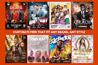 design a professional print ready flyer or post design
