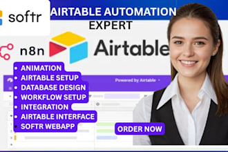 do airtable database, ai automation, airtable interfaces design, ai agent