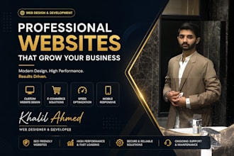 design responsive seooptimized business site or landing page