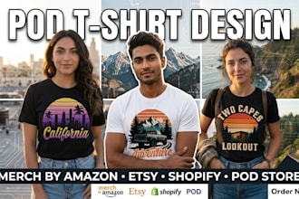 design print on demand t shirt designs for pod business