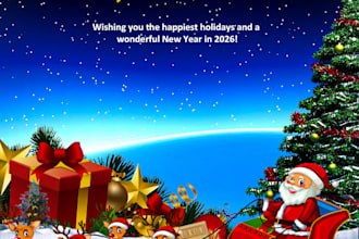 design a christmas card, greeting card, or invitation card