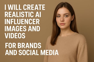 create realistic ai influencer images and videos for brands and social media