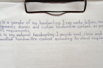write anything with my beautiful handwriting