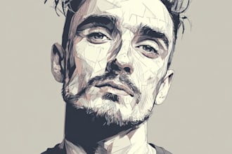 draw your photo into vactor cartoon portraits,