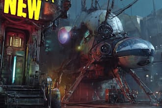 draw sci fi illustration and sci fi art