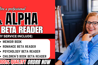 alpha beta read sci fiction romance  memoir cozy book editor