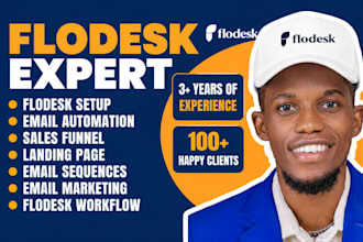 setup flodesk account email sales funnel automation flodesk landing page expert