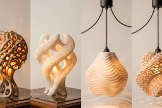 custom 3d printable pendant lamp  lampshade stl design