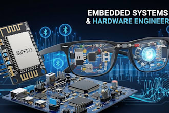 embedded systems for smart glasses, and hardware engineer esp32, pcb, bluetooth