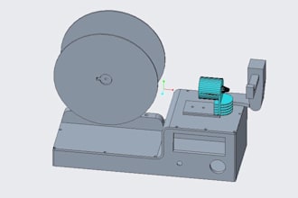 create 3d modeling and 2d drawings, parts modeling in ptc creo, solidworks