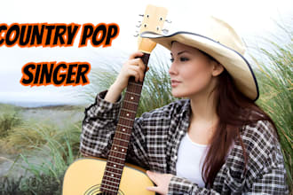 record your country pop ballad song, country rock as a female artist