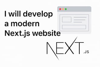 build a fast and modern next js website or landing page