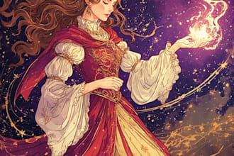 make a fantasy illustration