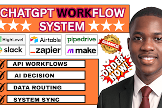 integrate notion gohighlevel chatgpt slack automation API workflow zapier make