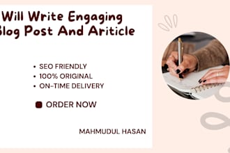 create engaging blog posts and articles