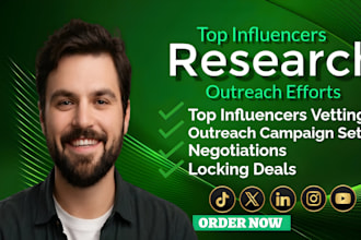 do influencer research and outreach for influencer marketing