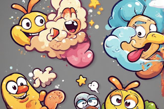 design a mascot or cartoon logo