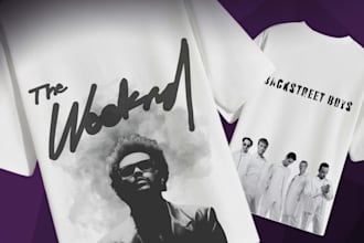 create a modern shirt design inspired by global artists