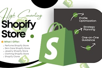 create a high converting shopify store for your niche