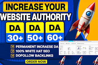 increase moz da domain authority 30 50 and 60 plus