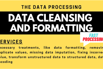 fix your data quality problems and perform data entry