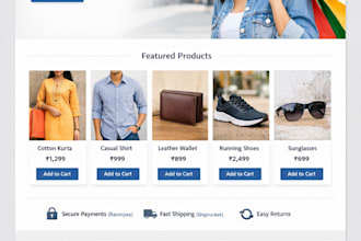 build a complete ecommerce website