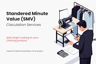 calculate standardized labor cost for clothing industry