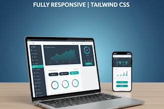 design a fast, responsive react website using tailwind CSS